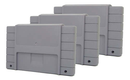 Kit 3x Case Carcaça Cartucho Compativel Para Super Nintendo
