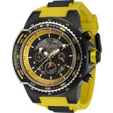 Reloj Para Hombres Invicta Aviator 44343 Amarillo, Negro