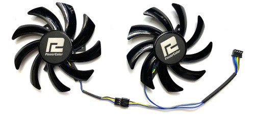 2 Ventiladores Para Powercolor Fighter 5600xt 6600xt 6650xt 