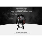 Parrilla Ahumador Kamado Grill Ceramico 21' Pulgadas Negro