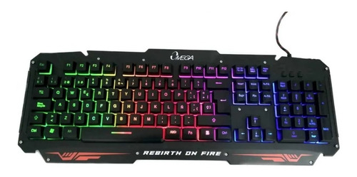 Teclado Gamer Retroiluminado Tricolor Usb  No Tiene La Ñ -ne