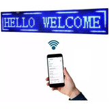 Cartel Led Programable Wifi Android Dinamico Azul 1m App