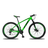 Bicicleta Aro 29 Ksw 27v Trava/k7 19  Verde/preto