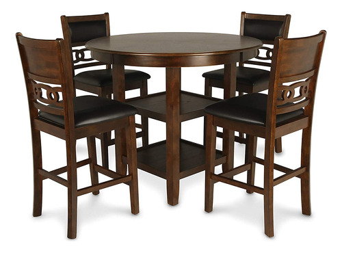 New Classic Furniture Gia - Juego De Mesa De Comedor De 5 P.