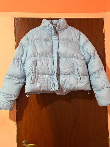 Campera Puffer Celeste