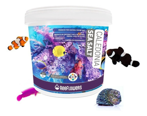 Caledonia Sea Salt 6,5kg Reeflowers Sal P/ Aquário Marinho