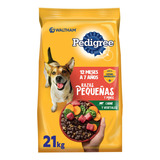 Alimento Pedigree Óptima Digestión Etapa 2 Para Perro Adulto De Raza Pequeña Sabor Mix En Bolsa De 21kg