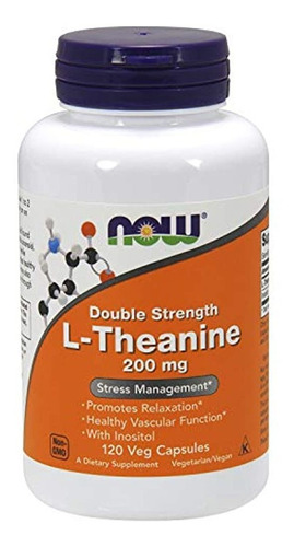 Now Supplements, L-theanine 200 Mg With Inositol, Stress Man