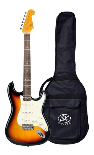 Guitarra Eléctrica Sx Sst62+/3ts Strato Sunburst Con Funda