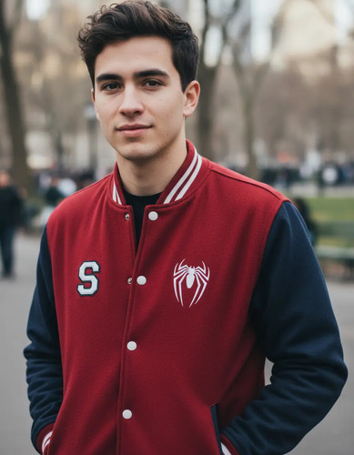 Chamarra Varsity Spiderman Ps4