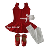 Kit Roupa Uniforme Figurino Ballet Com A Meia Conversivel