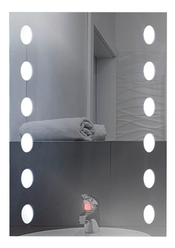 Lux Sany 3008 Espejo De Tocador 80x60 Luz Led Touche Pared