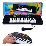 Piano Teclado Musical Infantil Iniciante Microfone Karaoke