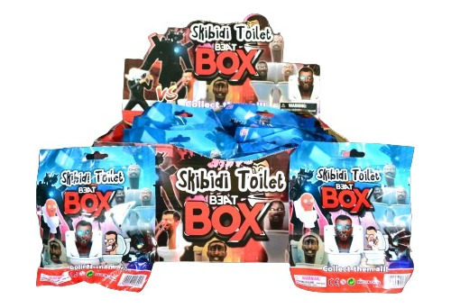 24 Sobres Skidibi Toilet Figura Box Sorpresa Figura +3cartas