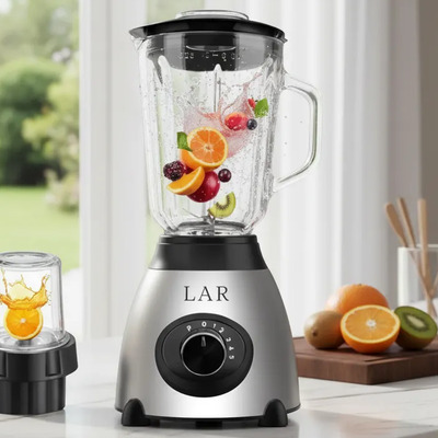 Licuadora Profesional Uso Rudo 2 En 1 Vidrio 1.5l Lar 5 Vel | Envío gratis