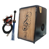 Cajon F. M. Elétrico Acústico+slap+vassourinha  - Mod. Leve