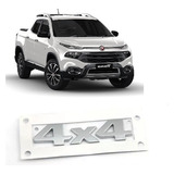 Emblema Sigla Cromado 4x4 Lateral Porta Original Fiat Toro