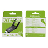 Adaptador Wifi 1300mbps Dual Band 2.4/5ghz Internet Fibra