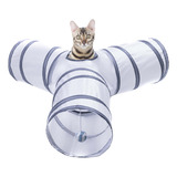 Alicedreamsky Tnel Para Gatos, Tubo Plegable Con 1 Bola De J