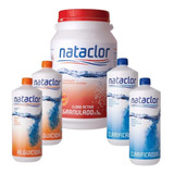 Kit Nataclor Granulado 90%x5kg + 2alguicida + 2clarificador
