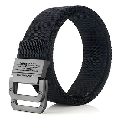 Vanance® Estilo Coreano Cinturón Casual Para Hombre Negro 130cm Ajustable Táctico Para Hombre Accesorios Cintos Hombre Lona De Cinto Para Traje Vestir Casual | MercadoLibre