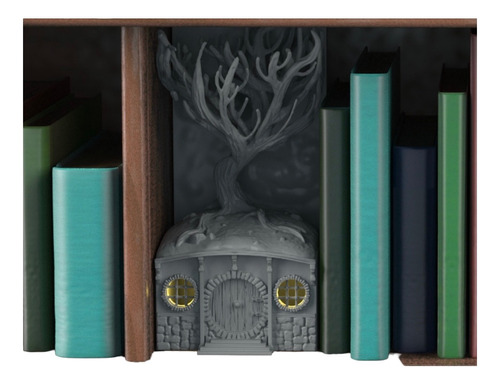 Entre Libros Decorativo Temática Casa Hobbit Lotr