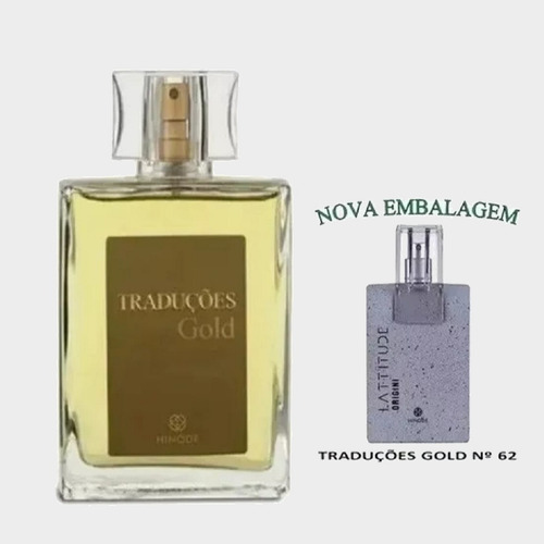 Perfume Masculino Traduções Gold Nº 62 Nova Embalagem Lattitude Origini 100ml