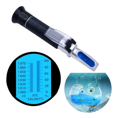 Refractómetro Salinidad Acuario Marino Gravedad Especifica