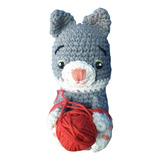 Gato Tejido Al Crochet Peluche Amigurumi