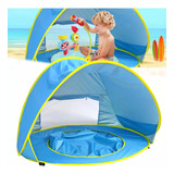 Piscina Tenda De Praia Para Bebê Proteção Sol Solar Plástico