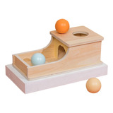 Caja De Permanencia De Objetos Montessori De Madera Con