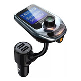 Modulador Carro Bluetooth Cargador Puerto Usb Mp3 Microfono