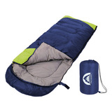 Swtmerry Bolsa Saco Térmico Para Dormir Sleeping Bag Extremo Color Azul/verde
