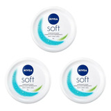 Creme Facial Soft Nivea 97g 3 Unidades