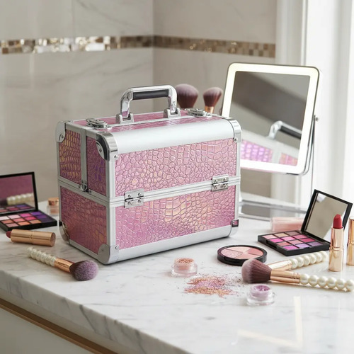 Neceser-cosmetiquera Profesional Para Maquillaje, Reforzada