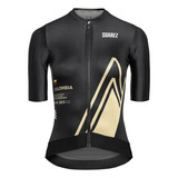 Jersey Ciclismo M/c Suarez Mujer Negro Mountains