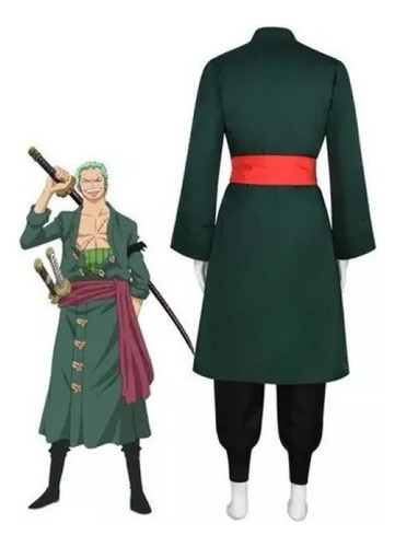 A Disfraz Cosplay Onepiece Roronoazoro Halloween Hombre Verdea