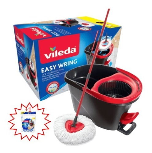 Mopa Balde Centrifugo Easy Wring Vileda + 1 Repuesto