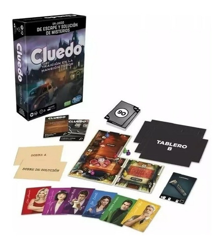 Juego De Mesa Clue Traición En La Mansión Tudor Hasbro F5699