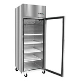 Refrigerador Acero Inox Puerta Vidrio Single 700 Litros