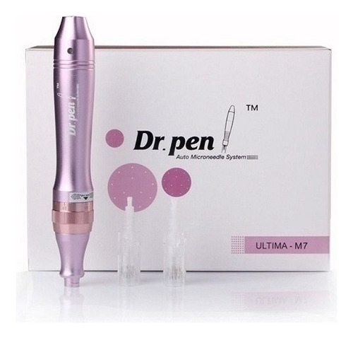 Dermapen M7 W Dr Pen Dermaroller 2 `cartuchos Sem Fio