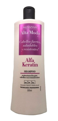 Shampoo Alfa Keratin X 300ml. Alfaparf Alta Moda