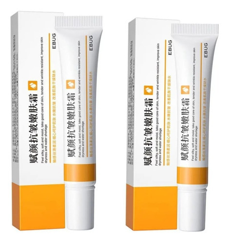 2x Creme Facial Rosto Anti-idade Retinol-rugas Linhas Finas Tipo De Pele Todo Tipo De Pele