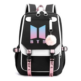 1 Mochila Escolar Bts Com Interface Usb