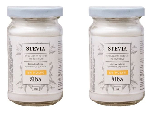 Pack 2 Stevia Polvo 50 Gr Apicola - Aldea Nativa