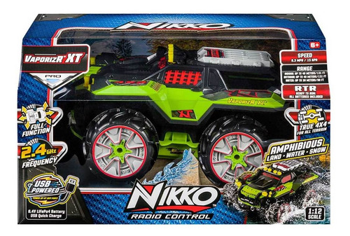 Auto A Radio Control Remoto Nikko Vaporizr Xt - Rex Color Verde/topo