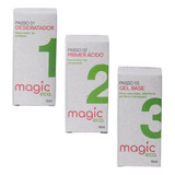 Kit Preparadores Magic Eco Primer Acido+ Regulador+ Gel Base