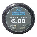 Cable Unipolar 6mm × 50mts Argenplas (iram) 