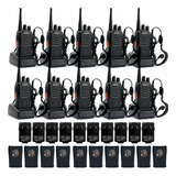 Set X10 Handy Baofeng Bf-999s Walkie Talkie + Accesorios