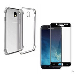 Kit Case Capa Anti Queda Para Galaxy J7 Pro + Pelicula 3d